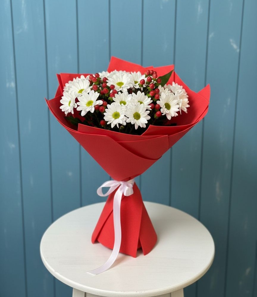 Букет цветов из: Хризантемы в Хомутово Иркутская область