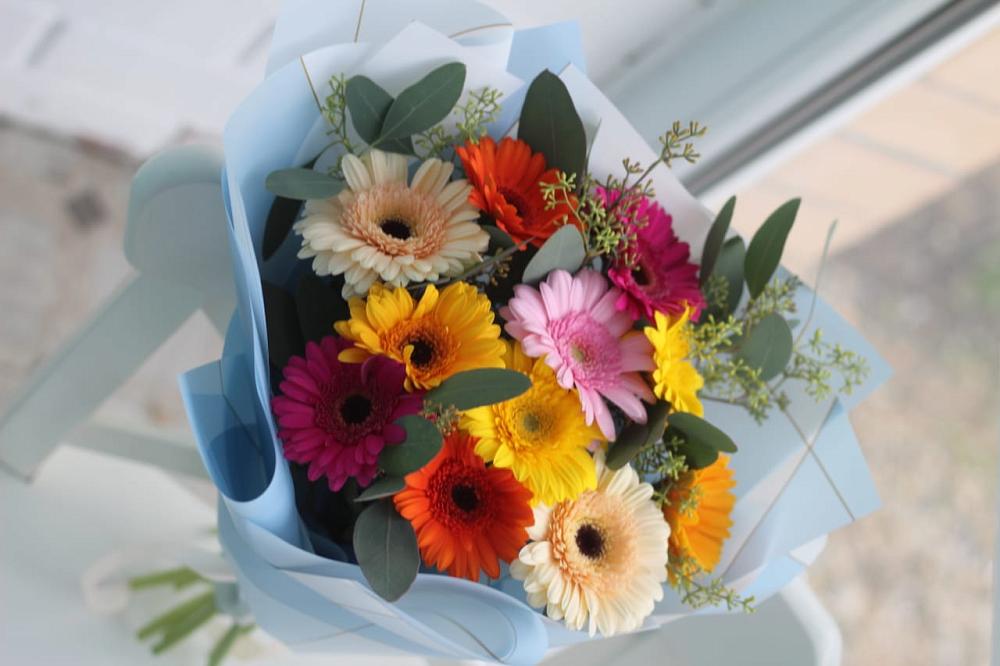 Букет цветов из: Герберы в Хомутово Иркутская область