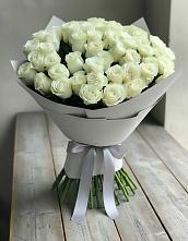 Букет 35 Белых роз в Хомутово Иркутская область