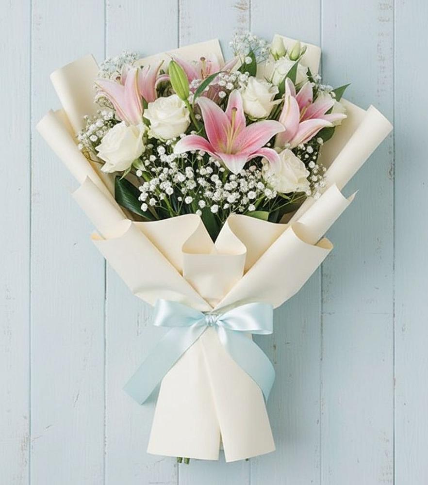 Букет цветов из: Лилии в Хомутово Иркутская область