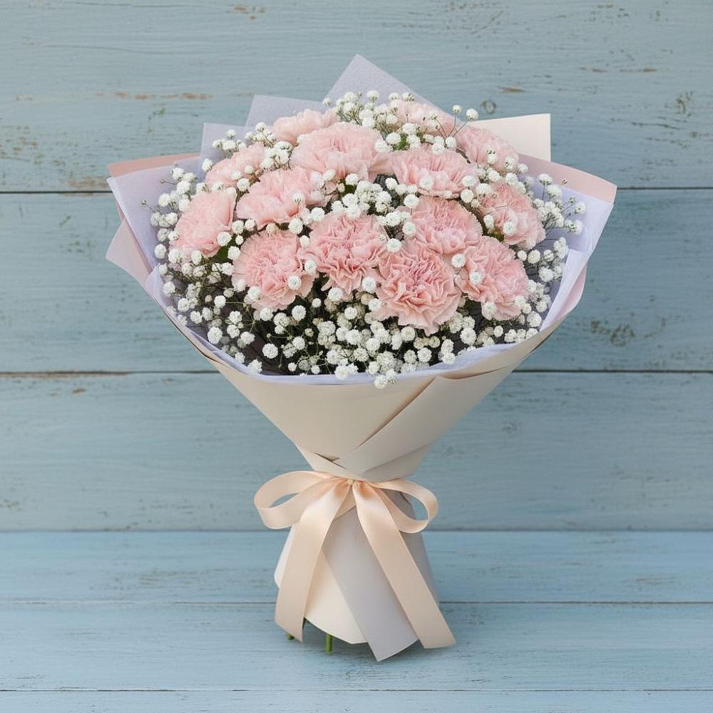 Букет цветов из: Гвоздики в Хомутово Иркутская область