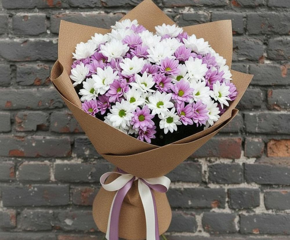 Букет цветов из: Хризантемы в Хомутово Иркутская область