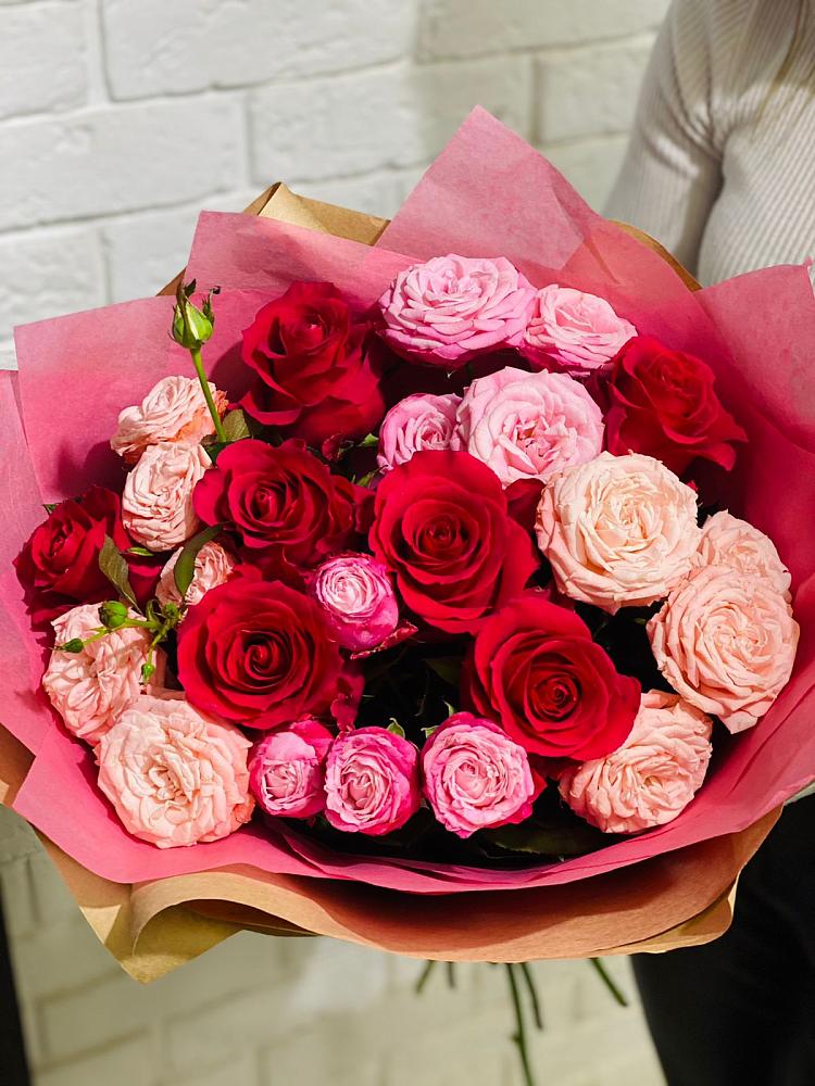 Букет цветов из: Розы в Хомутово Иркутская область