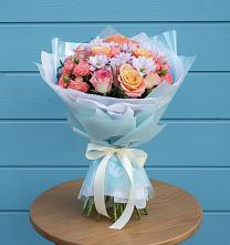 Букет цветов из:  Хризантемы и Розы #REPLACE_PRED# Хомутово Иркутская область